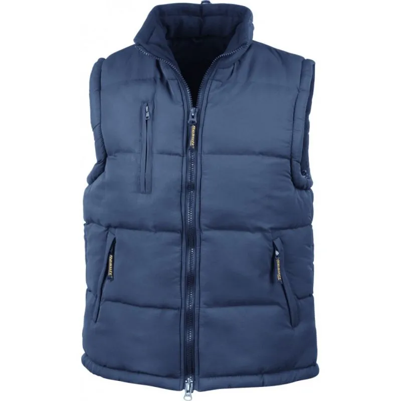 Gilet sans manche doudoune très chaud doublé polaire polyester unisexe Result