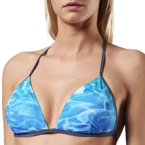 Haut de bikini sans armatures Calypso aqua bleu de Diesel