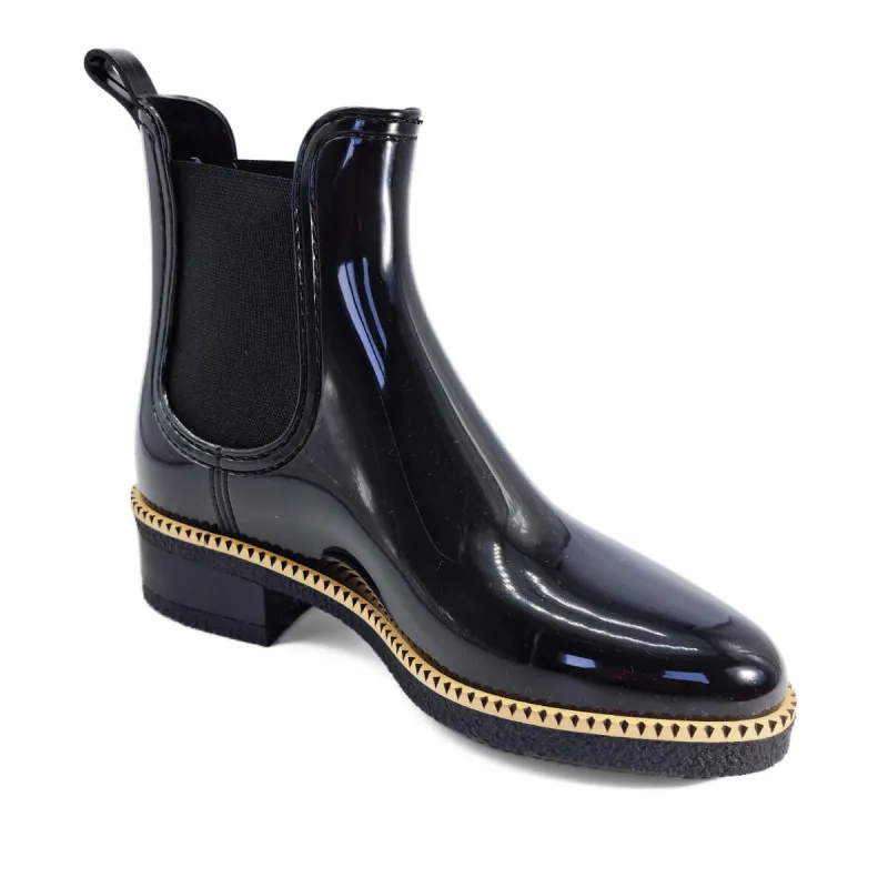 La bottine de pluie PVC noire - Lemon Jelly - Scarpe