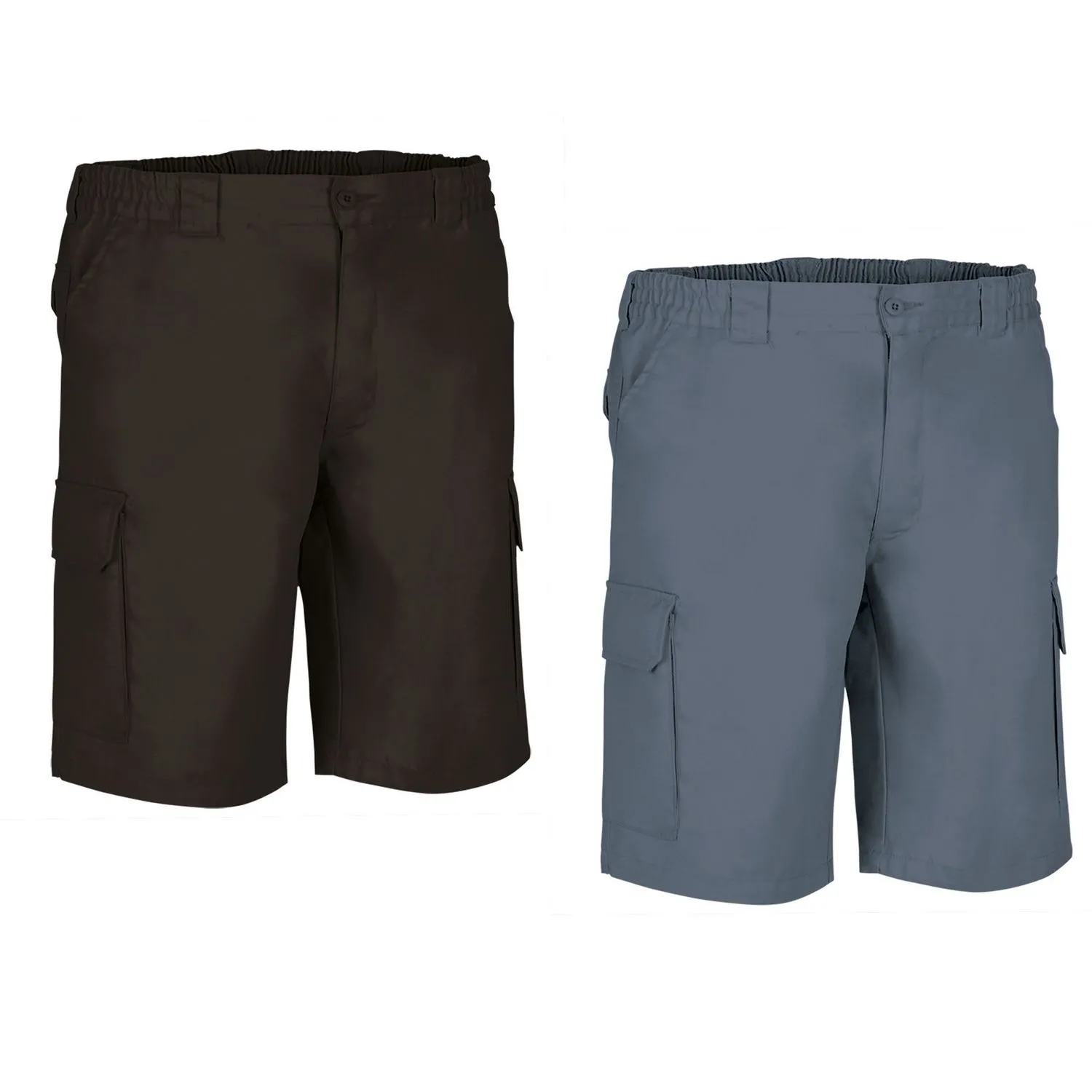 Lot 2 Bermudas pour homme - LAKE - gris et noir 