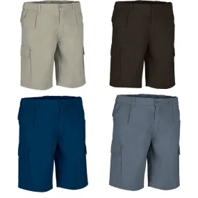 Lot 4 Bermudas pour homme - DESERT - bleu marine - noir - gris et beige sable 