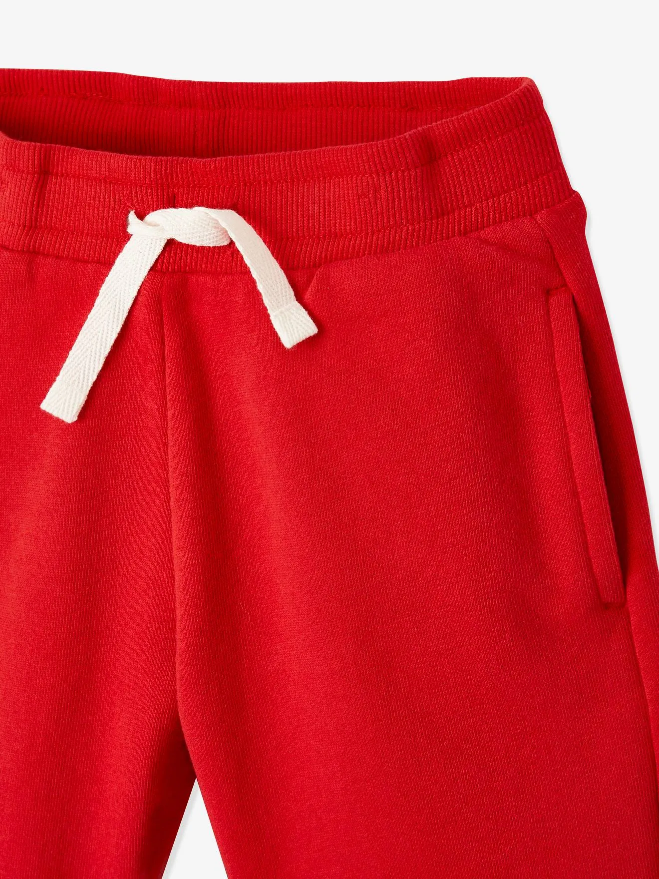 Lot de 2 bermudas Basics garçon en molleton lot rouge - Vertbaudet