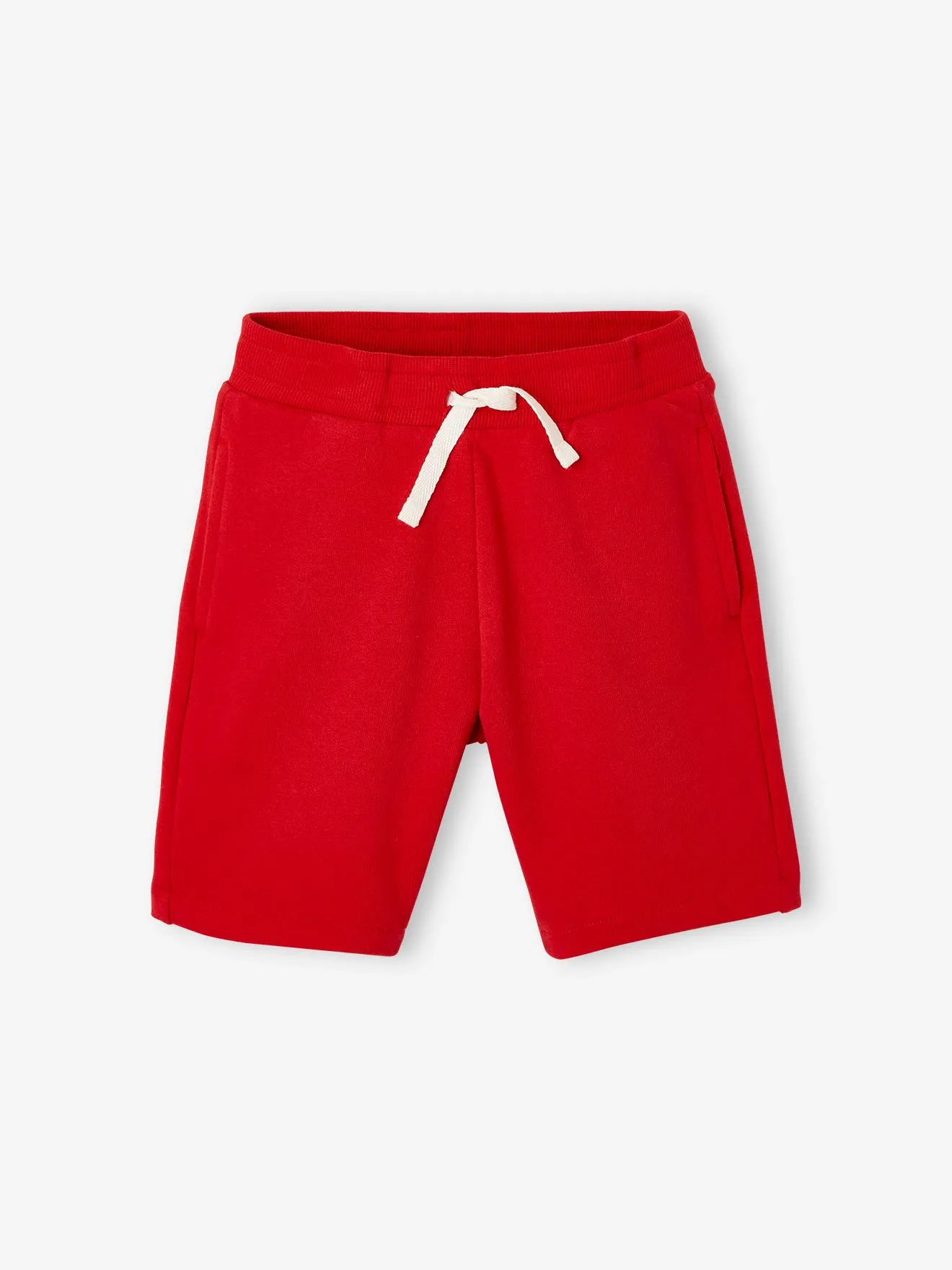 Lot de 2 bermudas Basics garçon en molleton lot rouge - Vertbaudet