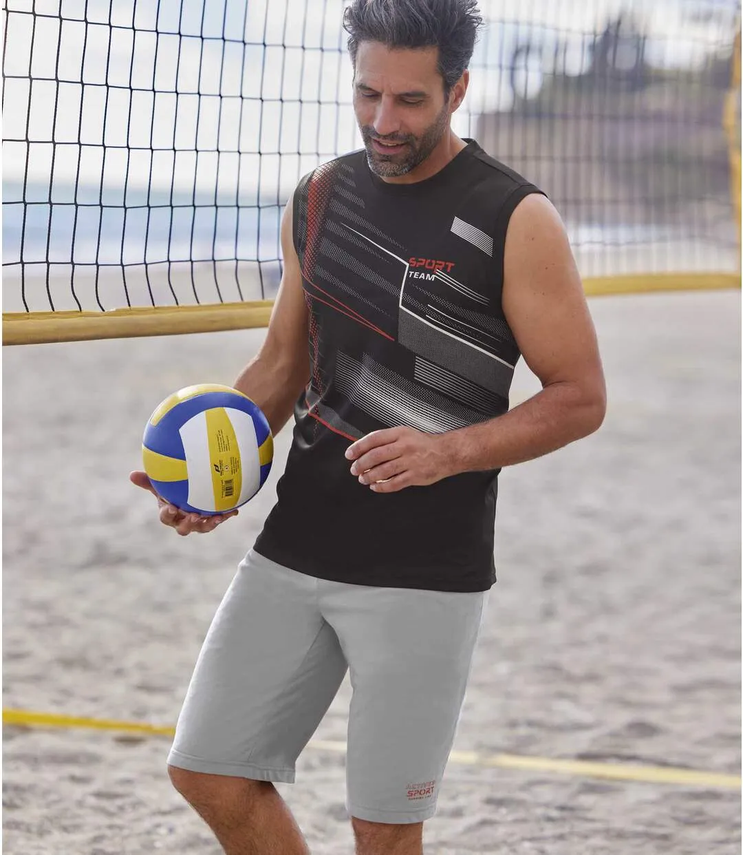 Lot de 2 Bermudas Jersey Active Sport 