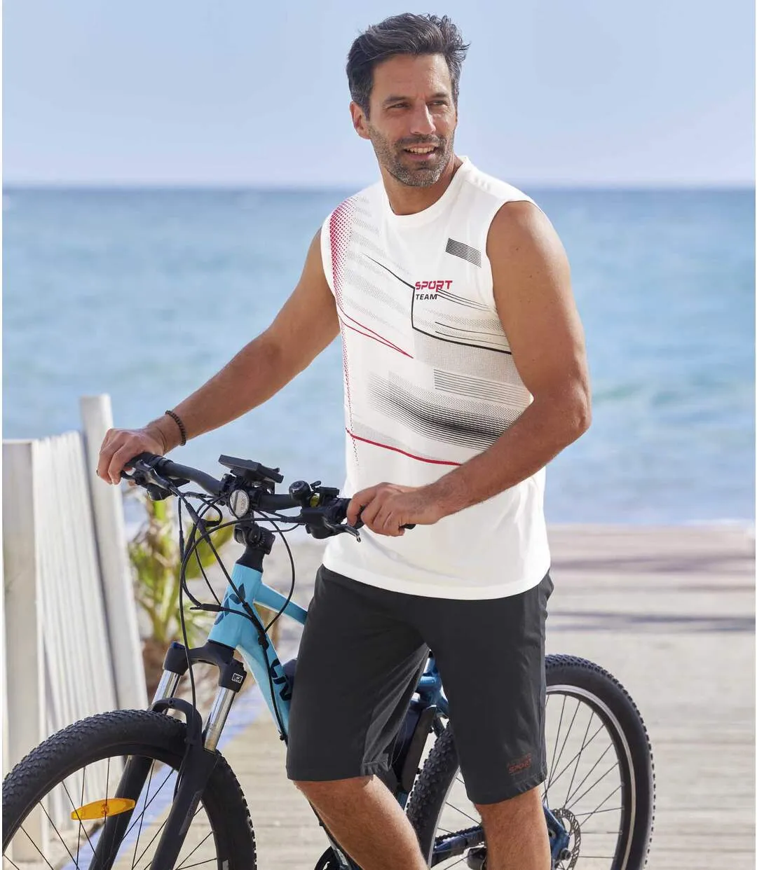 Lot de 2 Bermudas Jersey Active Sport 