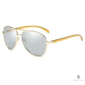 Lunette Aviateur Homme Gold