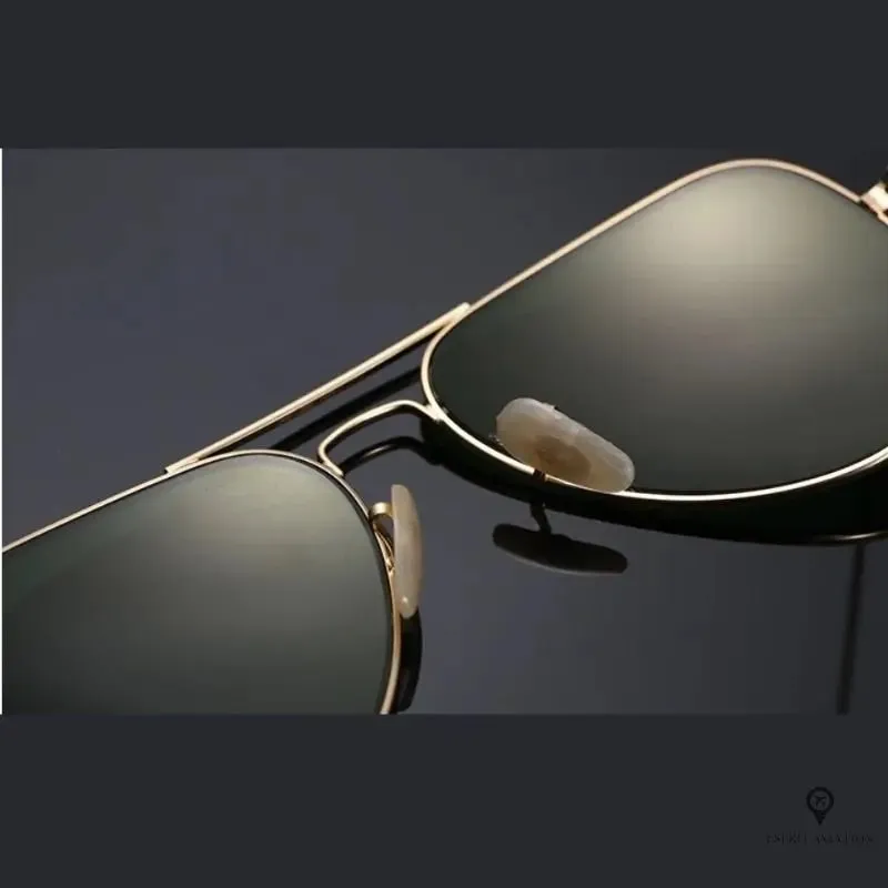 Lunette de Soleil Aviateur Homme Noir