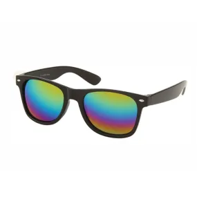 Lunettes de Soleil à Monture Noir avec une teinte Multicolore