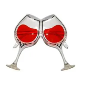 Lunettes Humoristiques Verres de Vin Accessoire de Déguisement 