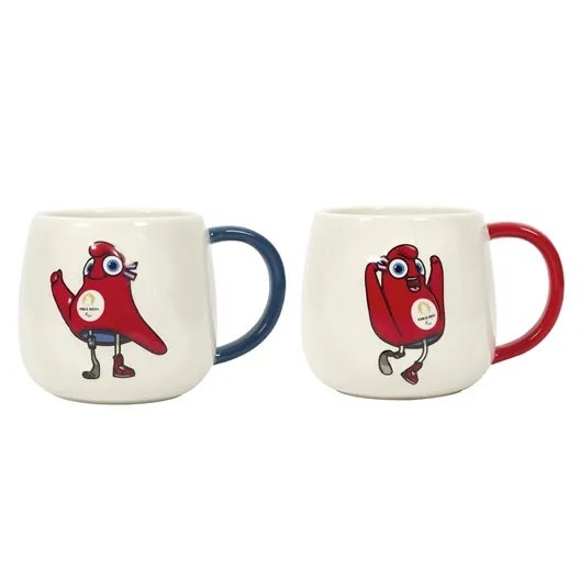 Mug 3D Mascotte J.O bleu ou rouge