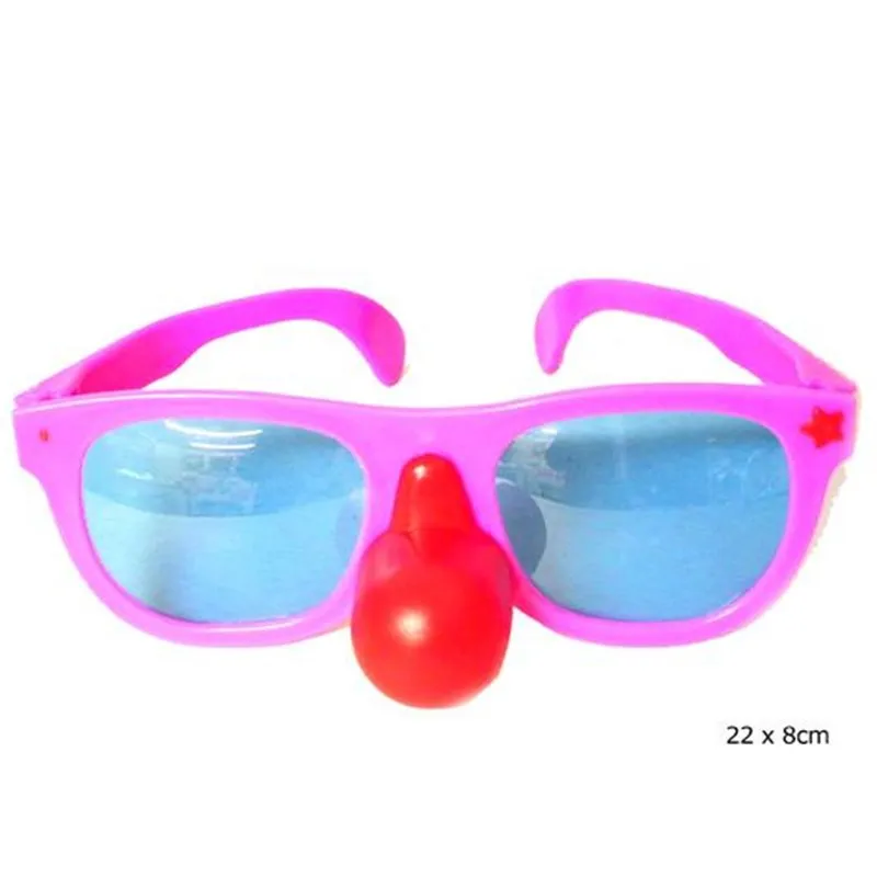 Paire de lunettes géantes avec nez rouge