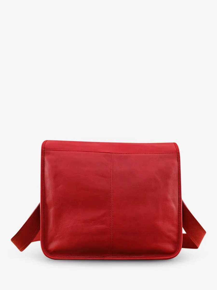 PORTE-DOCUMENTS CUIR ROUGE A4 LaSacoche M - Rouge Carmin