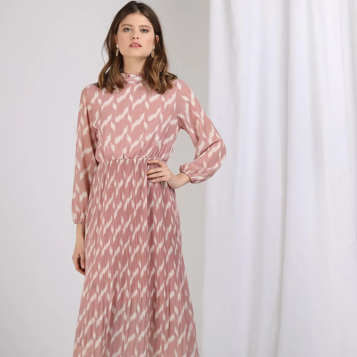 Robe longue plissée Clara | Robe longue 3 SUISSES