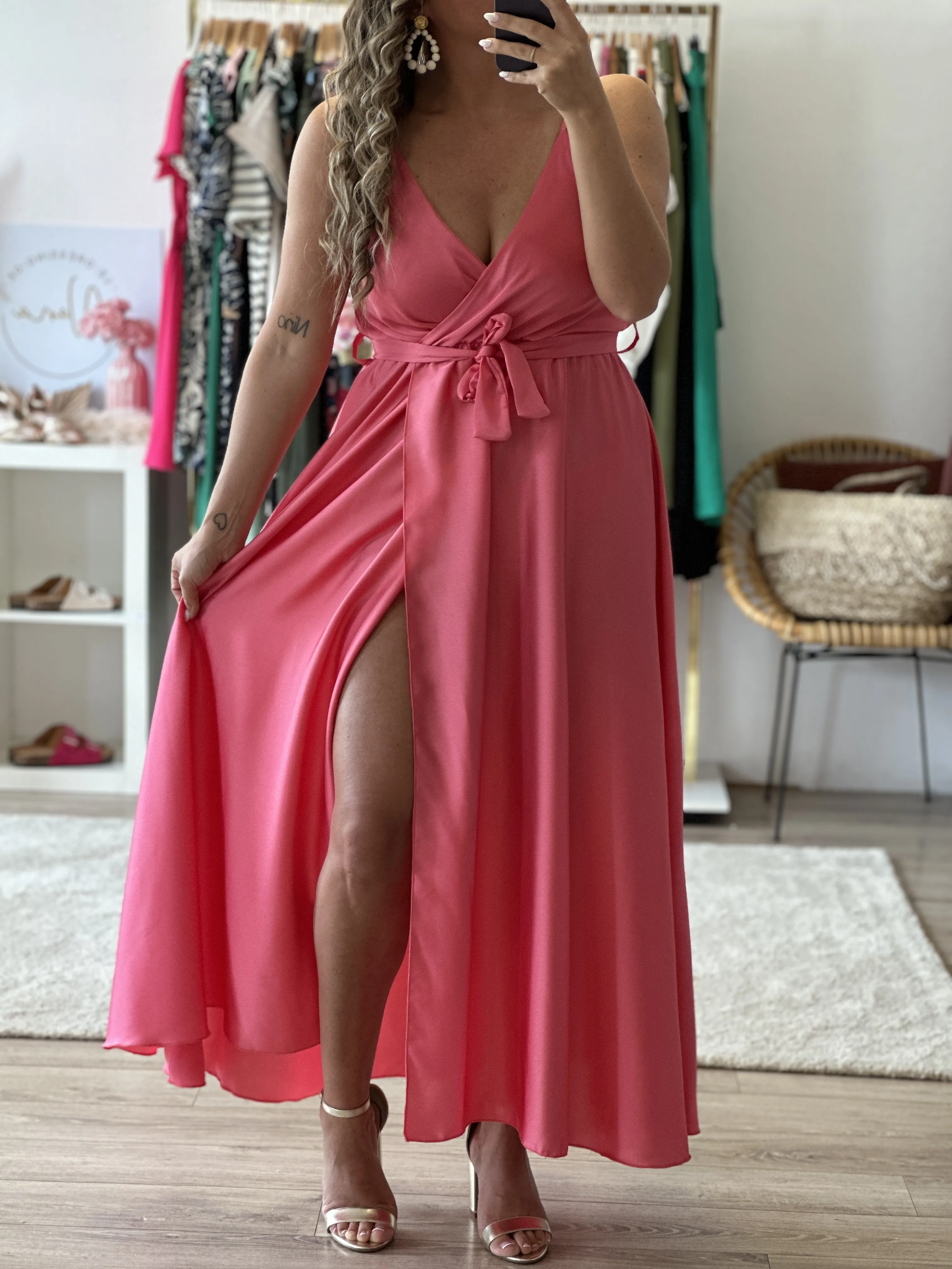 Robe SATIN – Rose