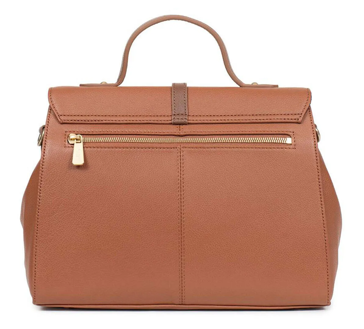 Sac cuir femme caramel/cognac hexagona