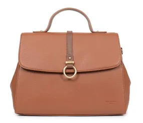 Sac cuir femme caramel/cognac hexagona