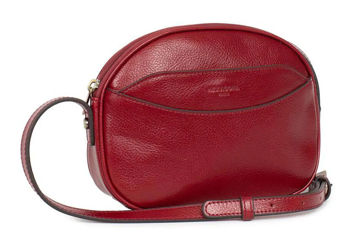 Sac cuir femme rouge