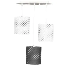 Suspension lumineuse en coton blanc blanc - Sauthon