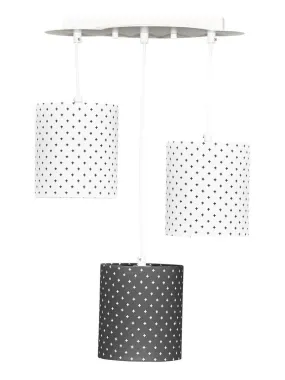 Suspension lumineuse en coton blanc - SAUTHON - Blanc