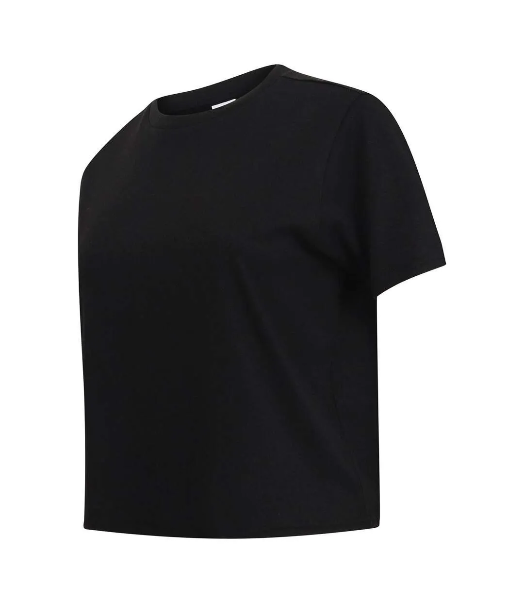 T-shirt court femme noir SF