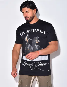 T-shirt dobermann "La street" / 50993 - JEANS INDUSTRY