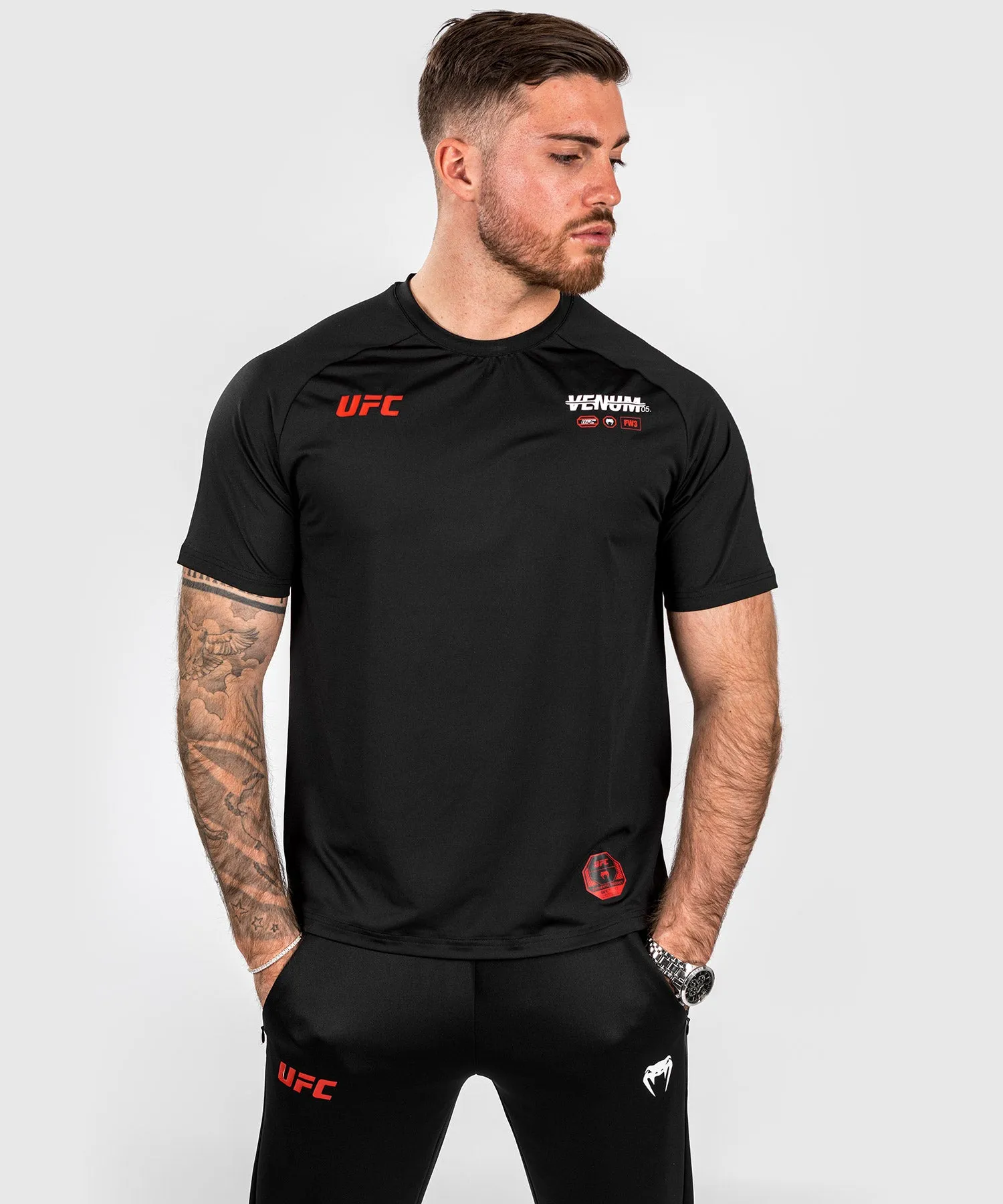 T-shirt Dry-tech pour Hommes UFC Adrenaline by Venum Fight Week - Noir