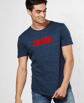 T-Shirt homme Amour (effet velours)