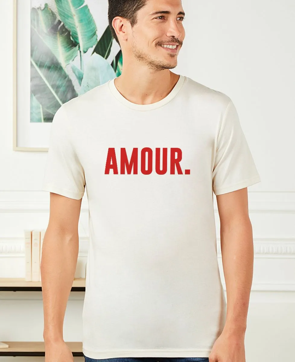 T-Shirt homme Amour (effet velours)