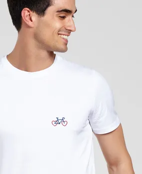 T-Shirt homme Vélo Coeur (brodé)