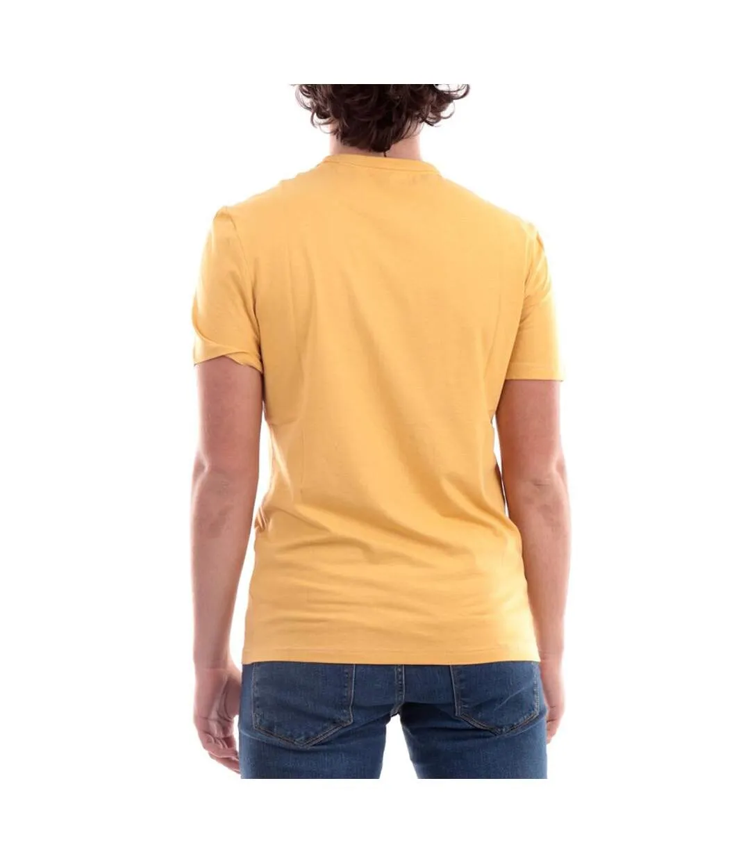 T-shirt Jaune Homme Guess Maksim