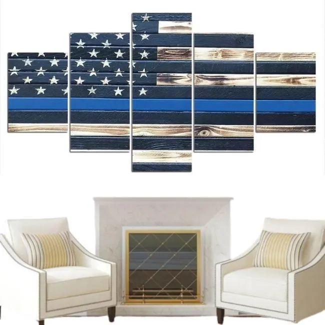 Tableau Vintage USA Noir Et Blanc